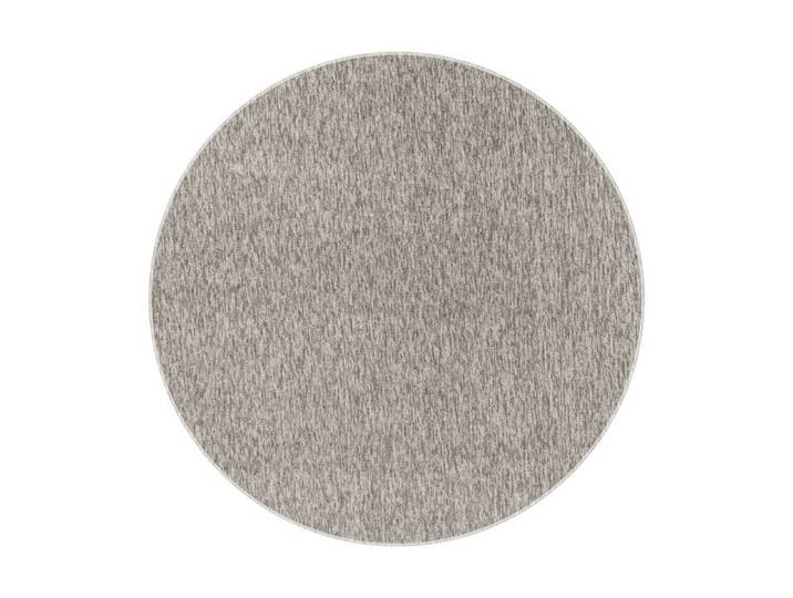 Teppium Tapis de Salon Moderne Uni Beige Chiné 200 cm Rond - Boucles Courtes Entretien Facile Tapis Uni