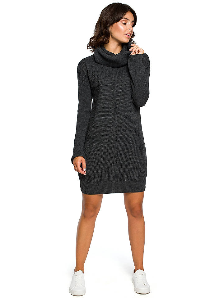 Be Wear Strickkleid in Anthrazit - onesize