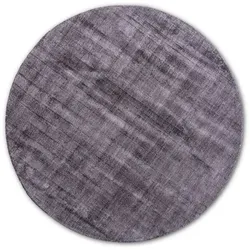 Teppich Milano Ø 140 cm Mischgewebe Schwarz