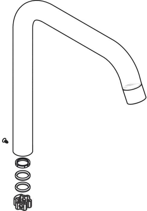 Hansgrohe Auslauf Focus 95822000 Spültischmischer chrom