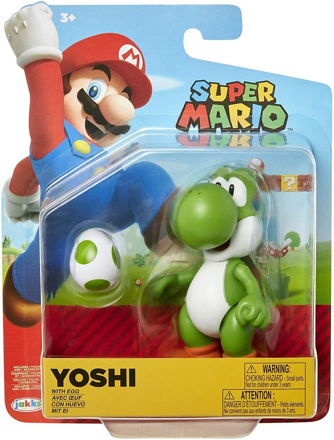 Jakks Pacific Yoshi met ei Nintendo figuur, 10 cm