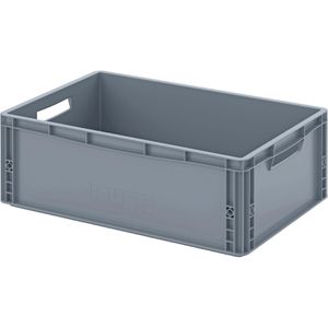 AUER Eurobox EG 64/22, grau, 45 Liter, offene Griffe, 60 x 40 x 22cm