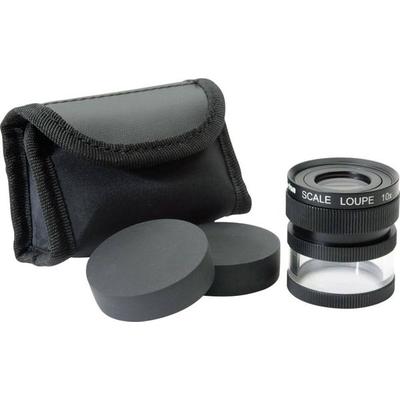 Ideal Tek M12102 Handlupe mit Messskala Vergrößerungsfaktor: 10 x Linsengröße: (Ø) 19mm