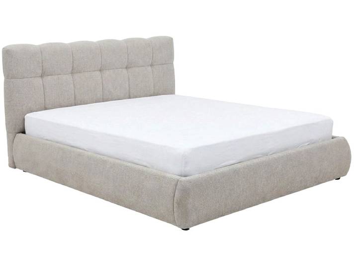 Kastenbett ALBA 140x200cm stoff beige