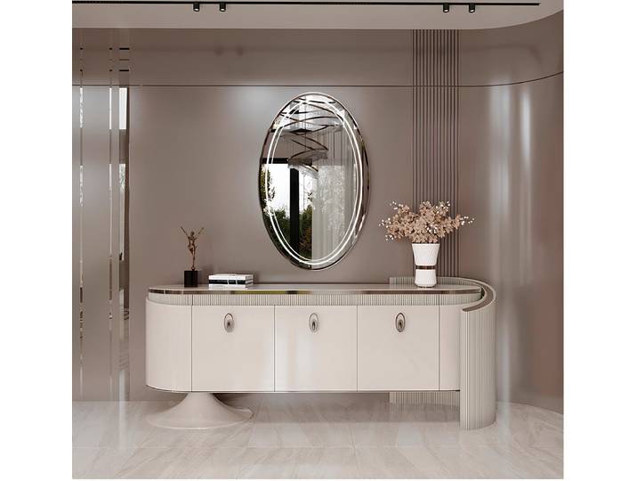 JVmoebel Konsolentisch Elegante Konsole mit Spiegel für moderne Wohnräume