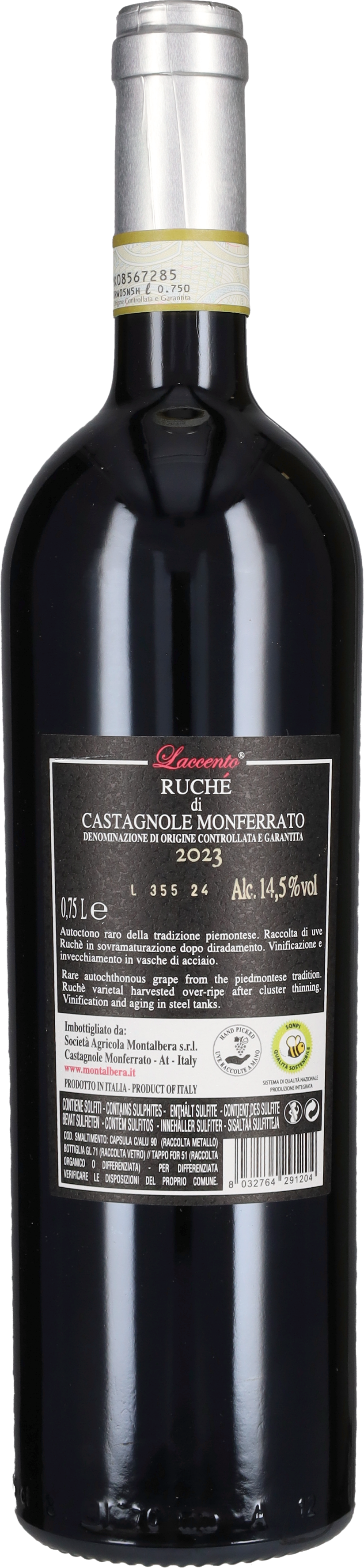 Montalbera Ruché di Castagnole Monferrato 'Laccento' 2023