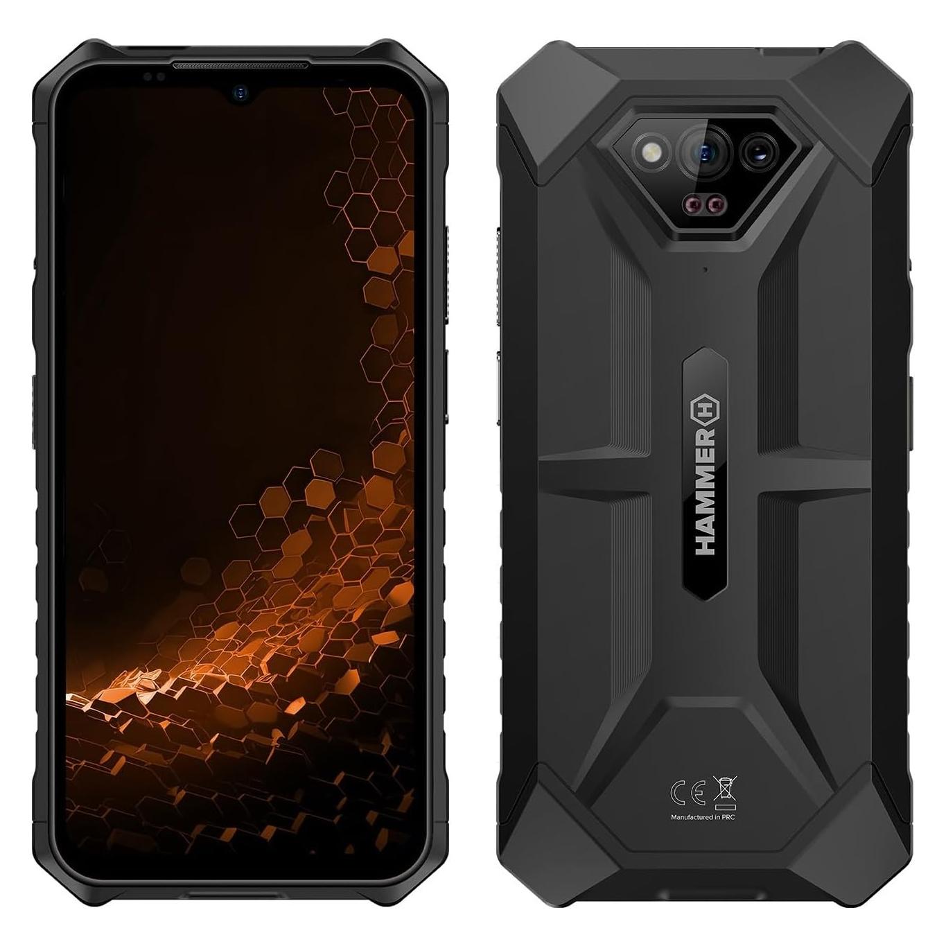 Myphone Hammer Iron V (64 GB, Schwarz, 6.50", Dual SIM, 4G) (IRON V Black)