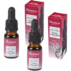 2er-Set Duftöl Ylang-Ylang - Sinnliche Entspannung & Wohlfühloase - Für Diffuser, Duftlampen, Aromatherapie - 10ml Flaschen - Blumiger Duft