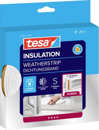 Tesa E-Profil 05464-00100-02 Dichtband tesamoll Weiß (L x B) 25m x 9mm 25m