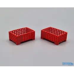MSM Modelle Gitterbox halbhoch 2 Stück rot 5471/06
