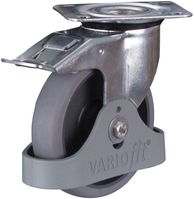 VARIOfit Roue de frein 125 x 32 mm gris (thermoplastique) (dpg-125.050)