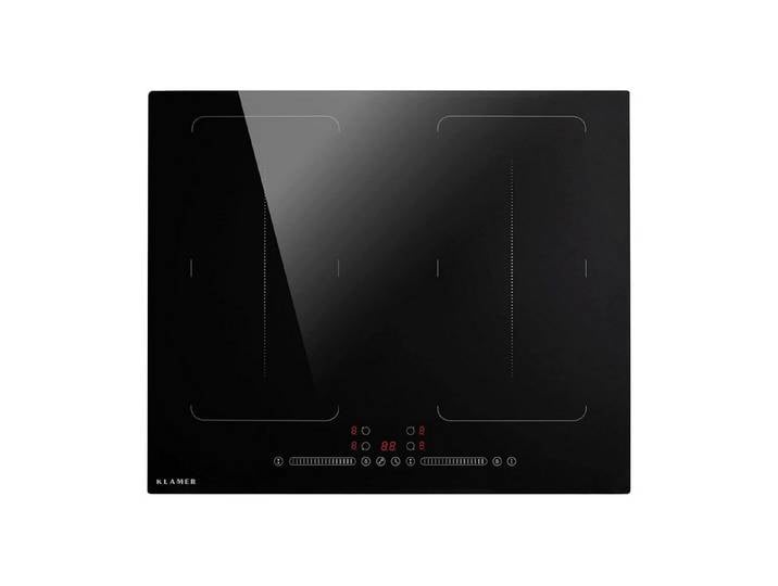 KLAMER Flex-Induktions-Kochfeld 30 cm, 2 Zonen mit 1 Flexzone, 3500 Watt, Boost Funktion, 9 Leistungsstufen, Timer 99 min, Kindersicherung, Kratzfeste Glasoberfläche, Flexzone-Funktion, Sicherheitsfeatures, Leistungsstarke Technologie