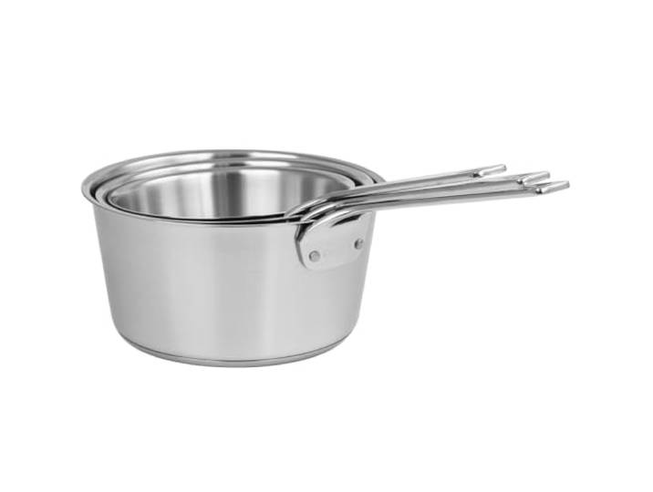 Cristel - Série de 3 casseroles collection 1826 Poignées fixes Ø16-18-20 cm - CRISTEL