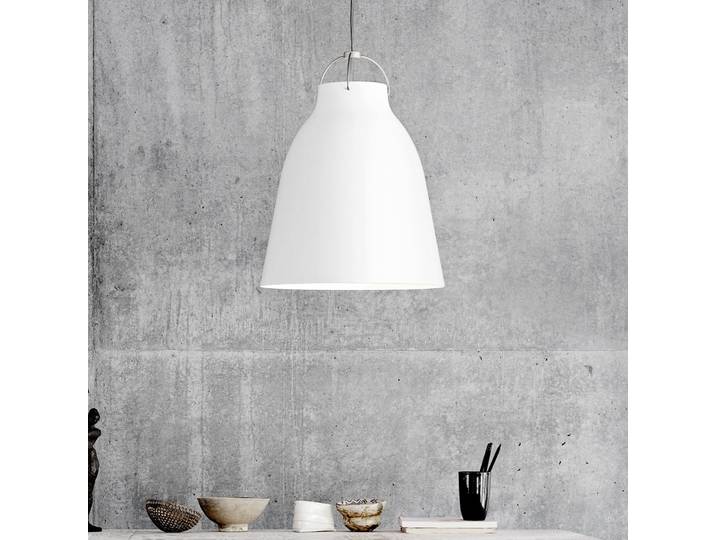 Caravaggio™ P3 Pendelleuchte Weiß - Fritz Hansen Caravaggio P3 - Wohnzimmer - Design - Metall - Einflammig