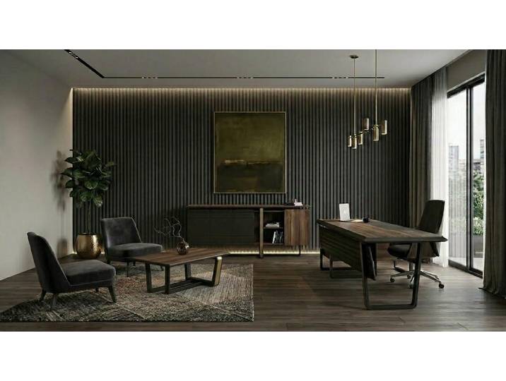 JVmoebel Schreibtisch Modernes Büro Set Schreibtisch Konsole Couchtisch für Arbeiten, Made in Europa