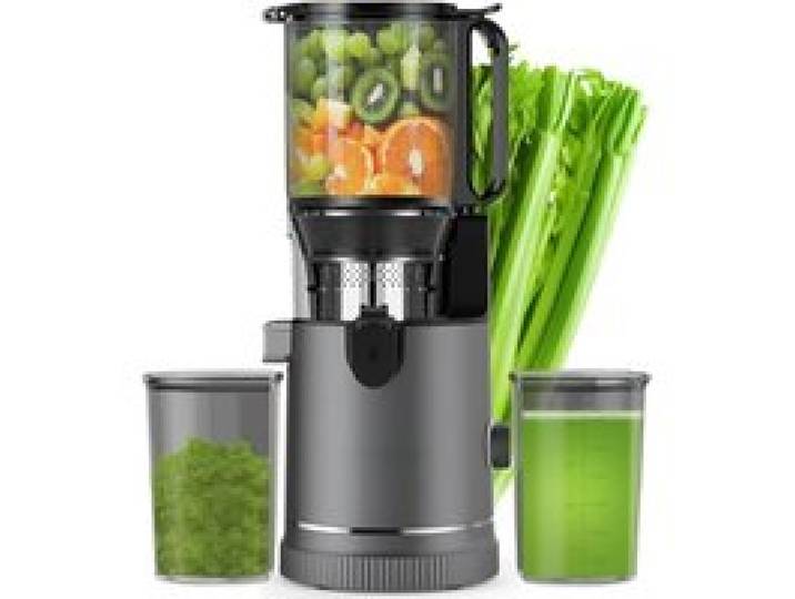 Extracteur De Jus – Slow Juicer Avec Goulotte Xl 147 Mm Et Moteur 400 W Rendement Élevé Et Préservation Des Nutriments Capacité 1
