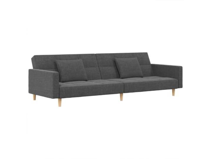 Todiikf Schlafsofa 2-Sitzer mit 2 Kissen Hellgrau Stoff Bettsofa Couch Vielseitige 2-in-1 Klappcouch mit verstellbarer Rückenlehne. Ideal für Wohnzimmer, Schlafzimmer und Gästezimmer.