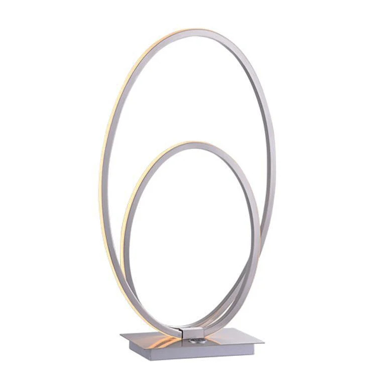 Freelight Tafellamp Ophelia LED mat chroom ovaal
