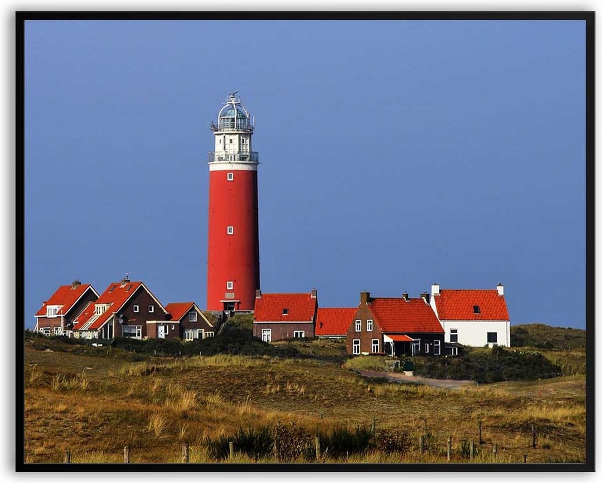 Fotolijst met afbeelding van de vuurtoren in Texel