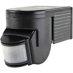 König Design, Bewegungsmelder, Bewegungsmelder 180°, schwarz, IP44 230V/1000W, 12m Detektion (12 m)