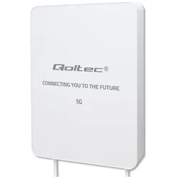 Qoltec Antena 5G LTE 16dBi kierunkowa zewnętrzna SMA 3300-3800MHz wodoodporna 3m (5G), Netzwerkantenne