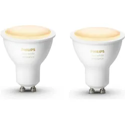 Philips Hue, Leuchtmittel, White Ambiance BT (GU10, 350 lm, 2x)