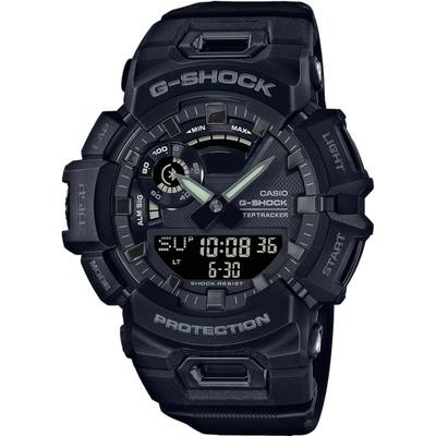 Smartwatch CASIO G-SHOCK "GBA-900", schwarz (schwarz, schwarz, schwarz), Smartwatches, Herren, Smartwatch, Armbanduhr,Herren,Bluetooth,Schrittzähler,digital, bis 20bar wasserd.