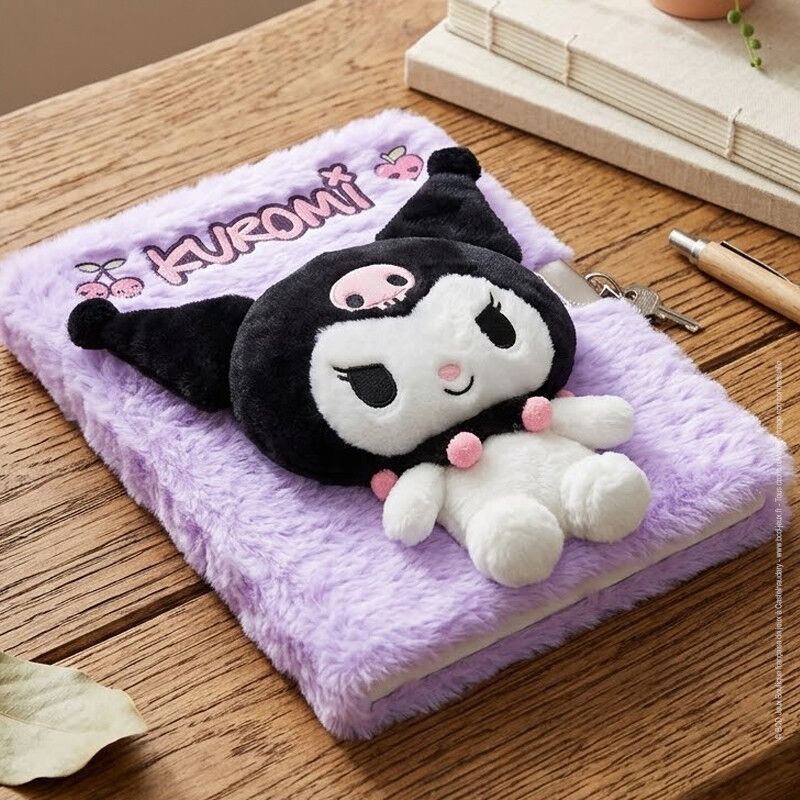 Agenda secret en peluche Kuromi format A5 Hello Kitty - Kids Euroswan