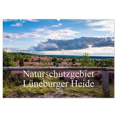 Naturschutzgebiet Lüneburger Heide (Wandkalender 2026 DIN A2 quer), CALVENDO Monatskalender