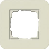 Abdeckrahmen 1fach, Abdeckung beige, Retail
