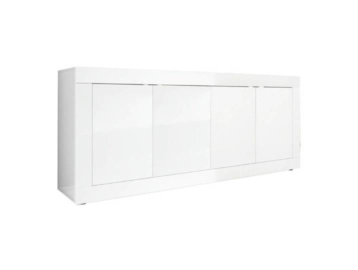 OTELLO - Buffet 4 Portes Finition Blanc Laqué Weiss