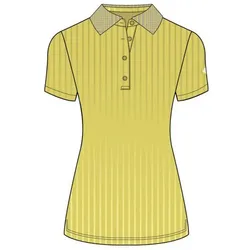 Cross W Rib  Damen Golf Polo Gelb