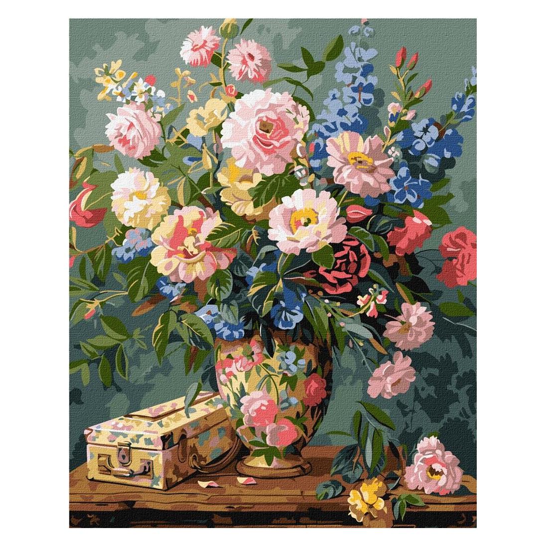 Ideyka Malen nach Zahlen - Blumenfantasie 40x50cm (58220099)