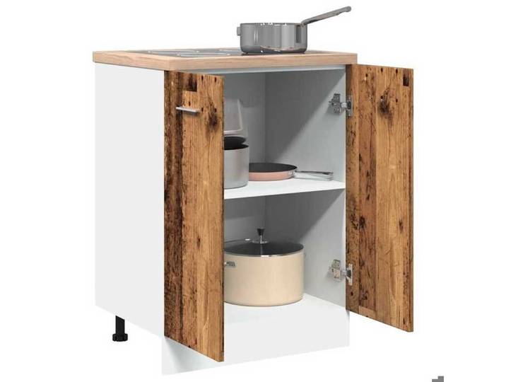 Décoratif - Meuble bas  Lyon  Vintage Meuble bas de cuisine Bois ancien 60x46x81 5cm - bois d'ingénierie con1824332