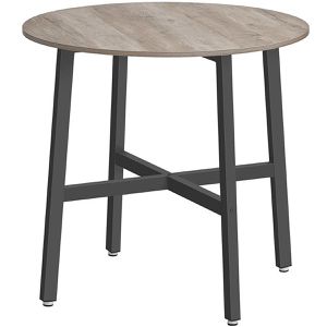 Vasagle Esstisch KDT080G01, graubraun, 80 x 75cm, rund
