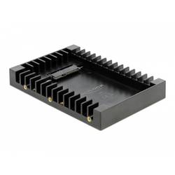 Delock 3.5″ Einbaurahmen für 2.5″ SATA Laufwerk schwarz 2.5 Zoll Festplatten-Einbaurahmen 18364