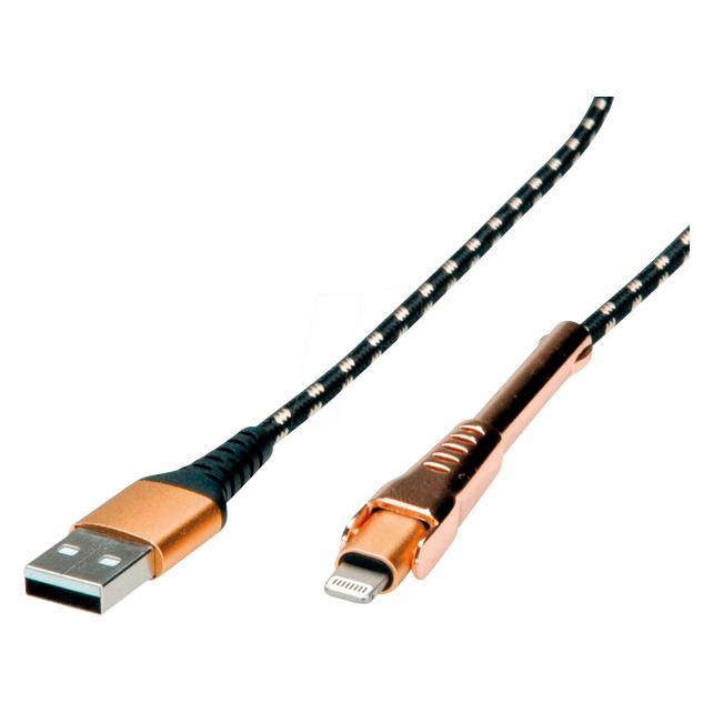 Roline Gold Lightning-Kabel (1 m, USB 2.0) (11.02.8923)