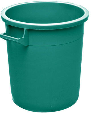 Bidone industriale verde 50l in plastica per rifiuti spazzatura 45x48