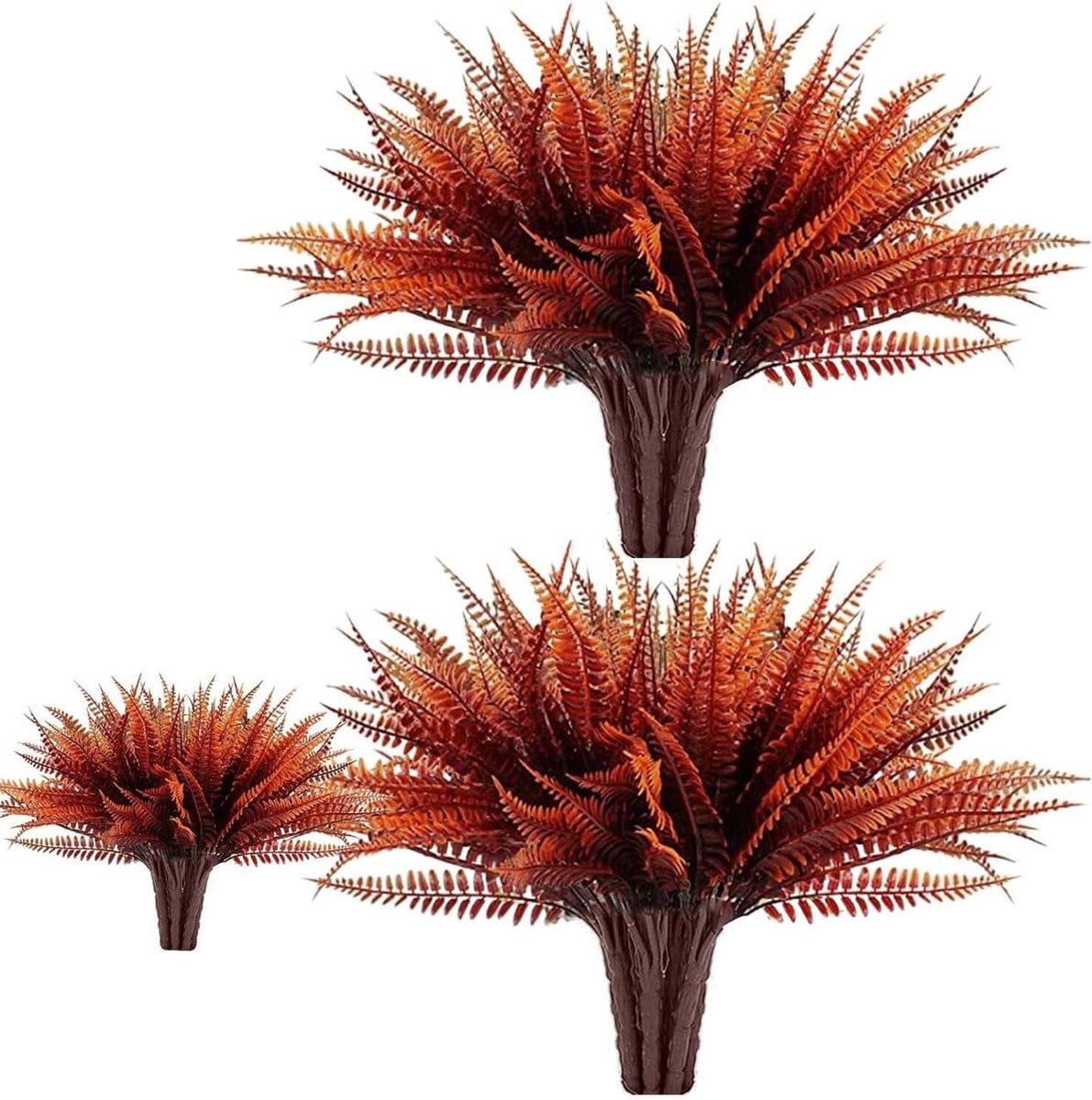 Groene kunstvaren decoratieve nepvaren voor woondecoratie, UV-bestendig, 38 cm