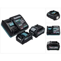 Makita, Werkzeugakku + Ladegerät, Akku Starter Set 40 V max. mit 1x BL 4040 Akku 4,0 Ah XGT + DC 40 RA Schnell Ladegerät XGT LX (40 V)