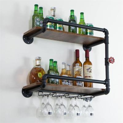 No Wine Rack Wall Mounted 2 Tier