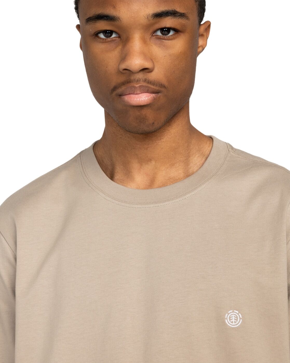 Sporttop ELEMENT "Icon Embroidery", Herren, Gr. S, grau (aluminum), Obermaterial: 100% Baumwolle., Tops Sporttop aluminum S
