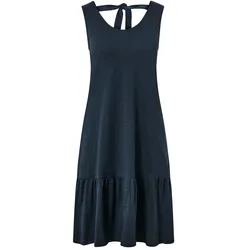 Tchibo - Jerseykleid mit Volant - Damen - Gr. M - dunkelblau