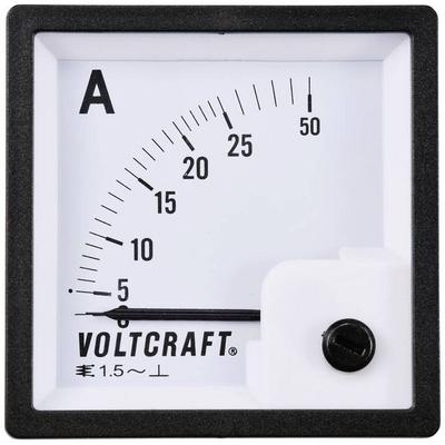 VOLTCRAFT AM-72X72/25A AM-72X72/25A Analog-Einbaumessgerät AM-72X72/25A 25A Dreheisen