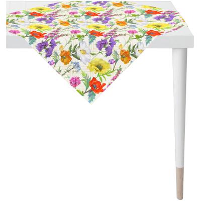 Tischdecke APELT "7001", bunt (multicolour), B:100cm L:100cm, Obermaterial: 75% Baumwolle, 25% Polyester, Tischdecken, Tischdecke, digital bedruckt
