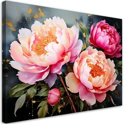 LEINWANDBILD Blumen 100x70cm
