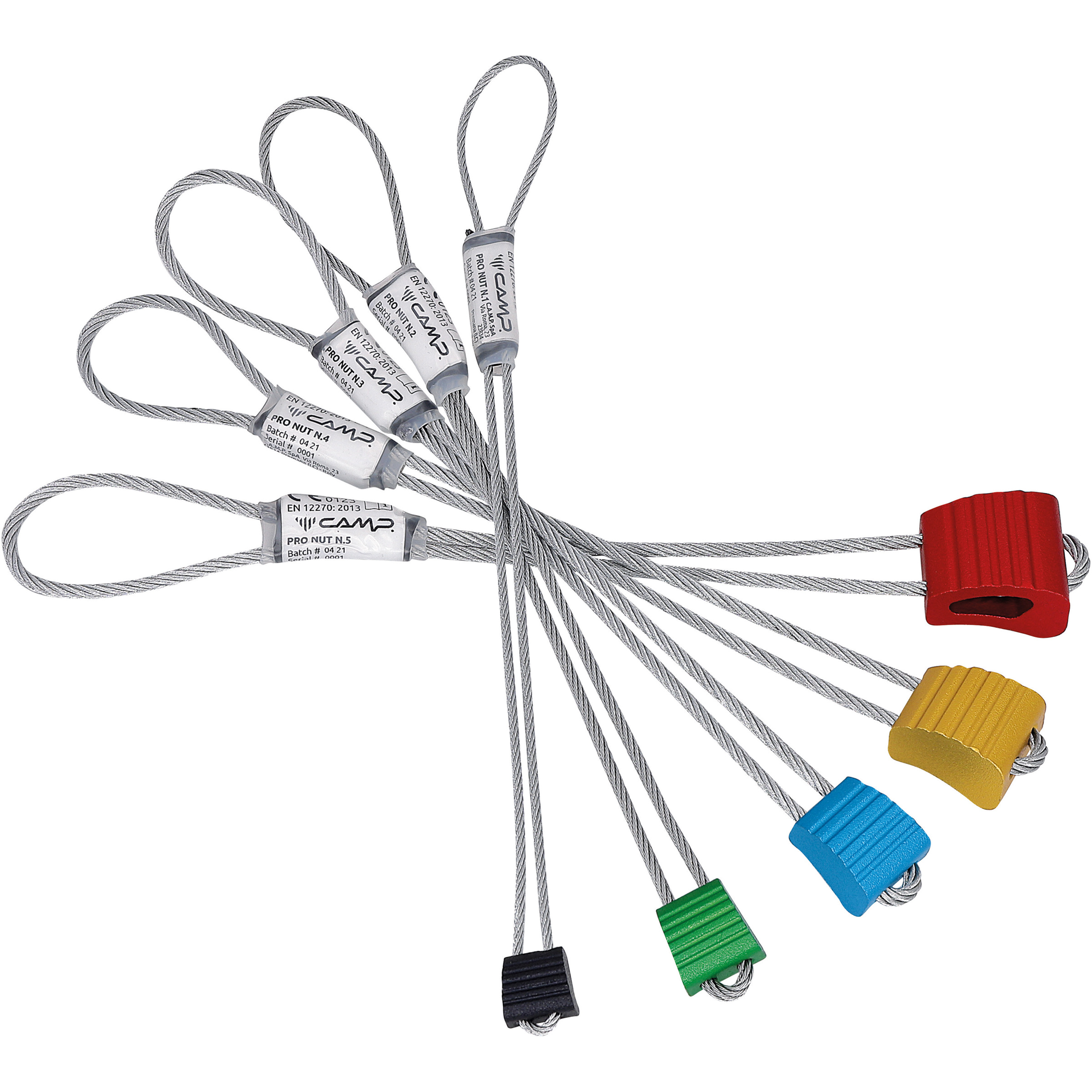 Camp Pro Nut 5er Set Klemmkeile Klemmkeile silber
