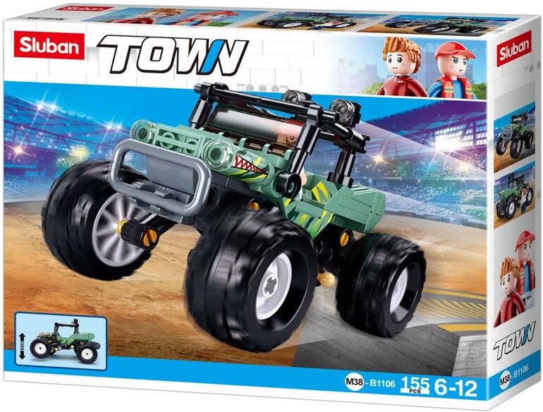Town Construction : Véhicule tout-terrain vert 155 pcs - Sluban