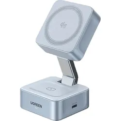 UGREEN 2-in-1 Magnetic Wireless Charger Apple, Blau
