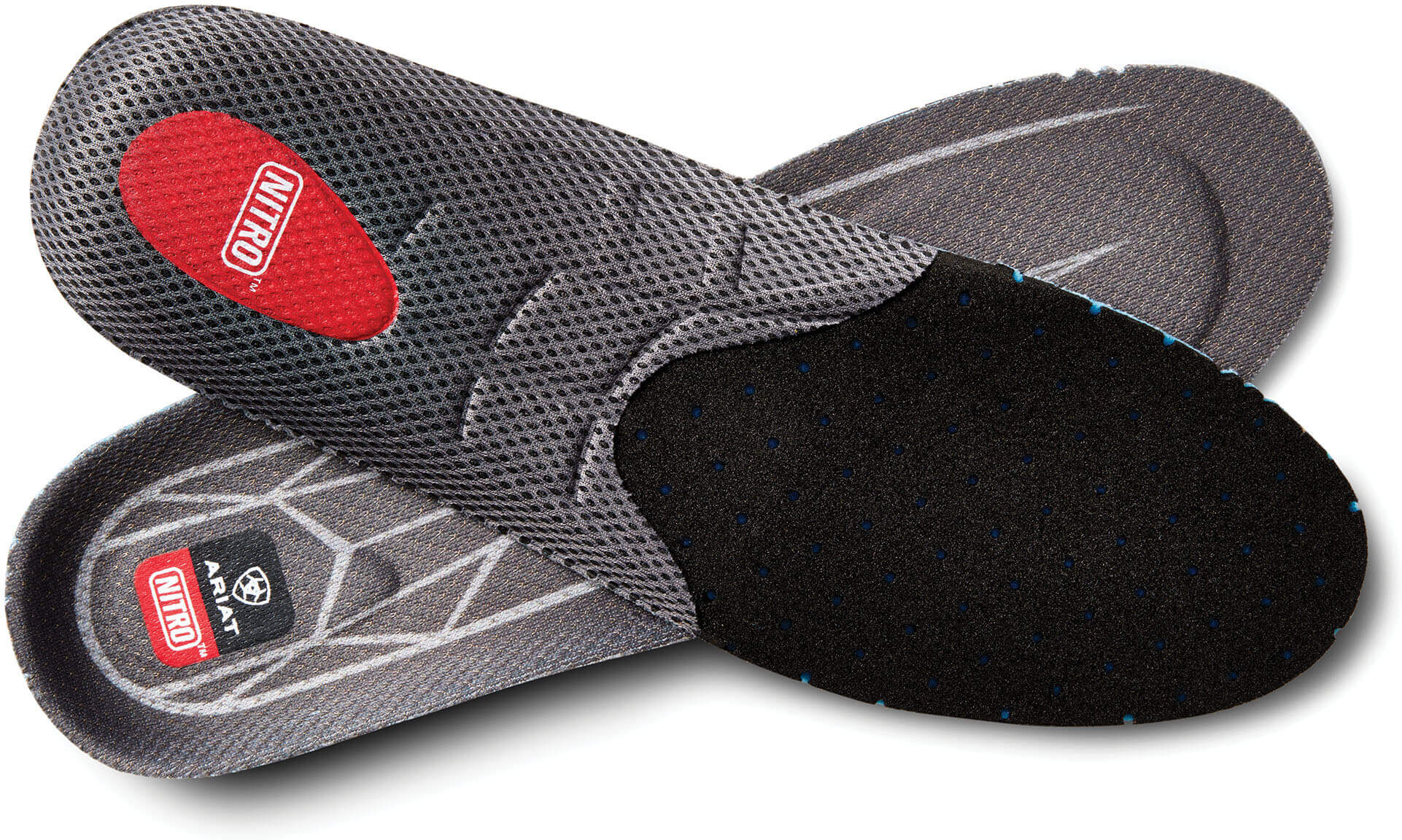 Women's Nitro Round Toe Insole in Blue, Size: 7.5 by Ariat